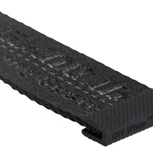 OFF-WHITE - NWT SS19 Black on Black Industrial Belt. New in Bag with Hangtags - Picture 2 of 3